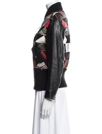 Coach Shearling Printed Fur Jacket