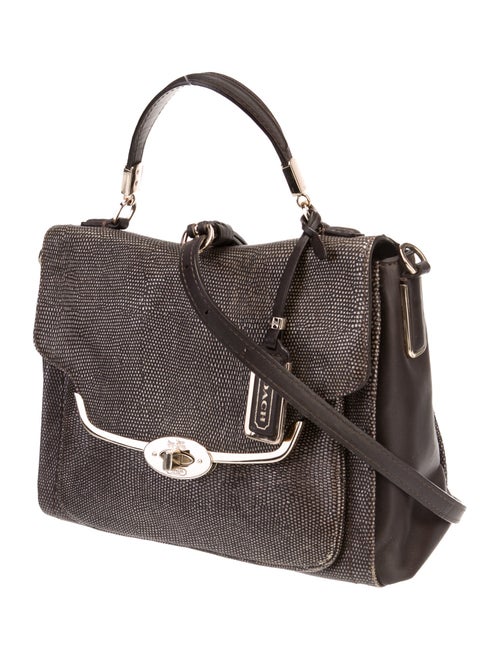 Coach Leather Top Handle Bag