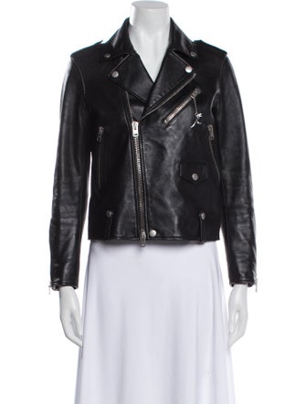Coach Lamb Leather Biker Jacket
