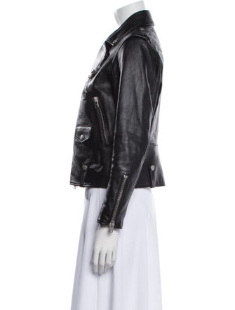 Coach Lamb Leather Biker Jacket