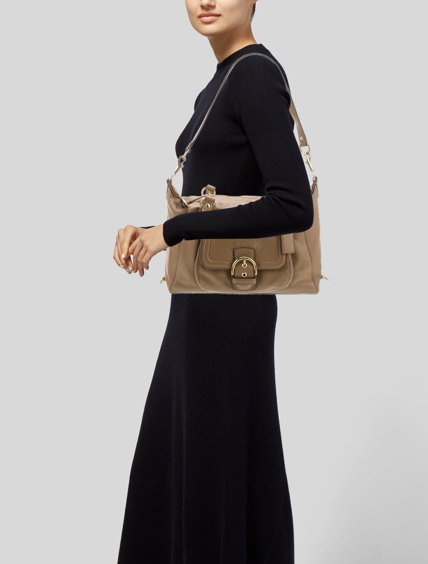 Coach Leather Top Handle Bag