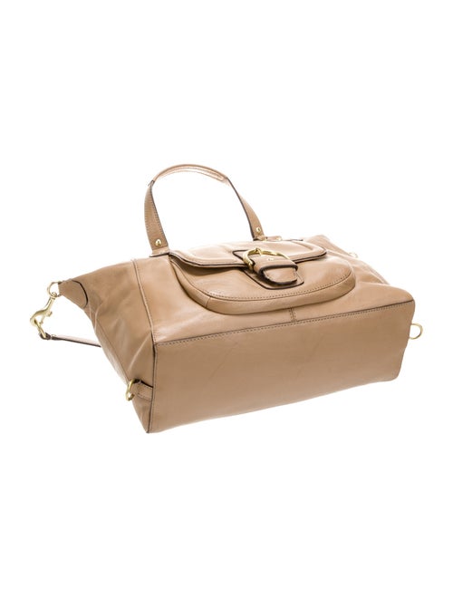 Coach Leather Top Handle Bag