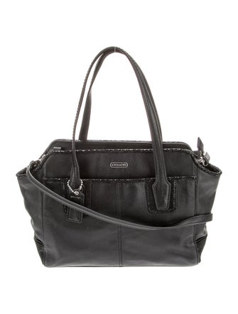 Coach Leather Top Handle Bag