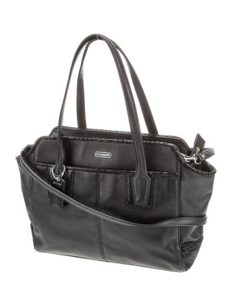 Coach Leather Top Handle Bag