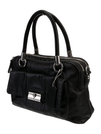Coach Leather Top Handle Bag