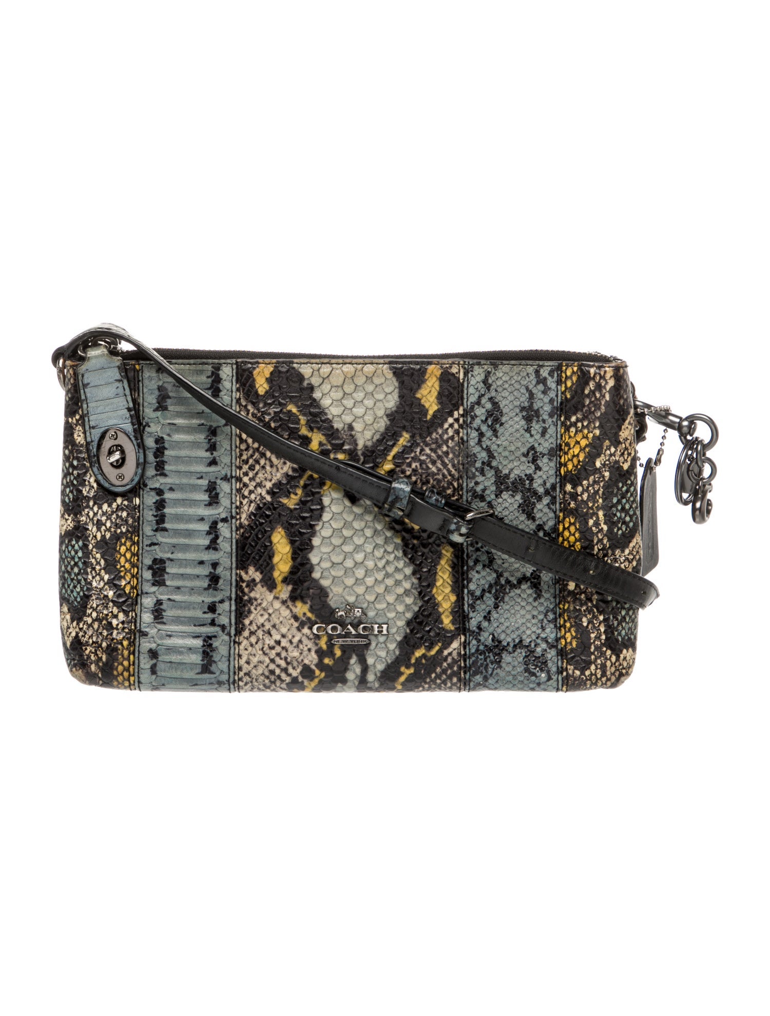 Coach Embossed Leather Crossbody Bag