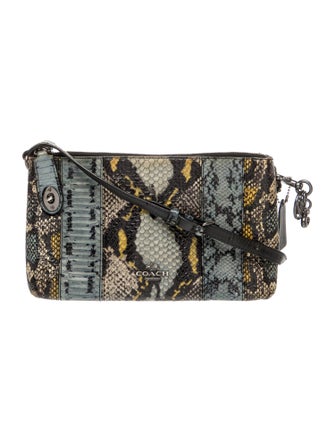 Coach Embossed Leather Crossbody Bag
