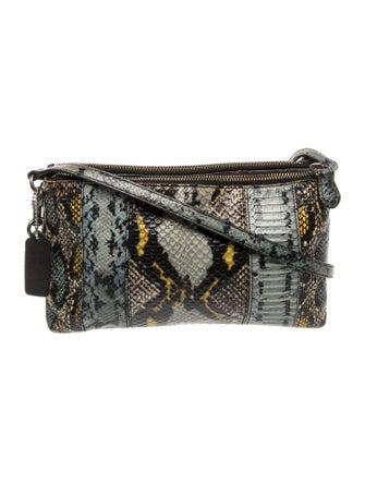 Coach Embossed Leather Crossbody Bag