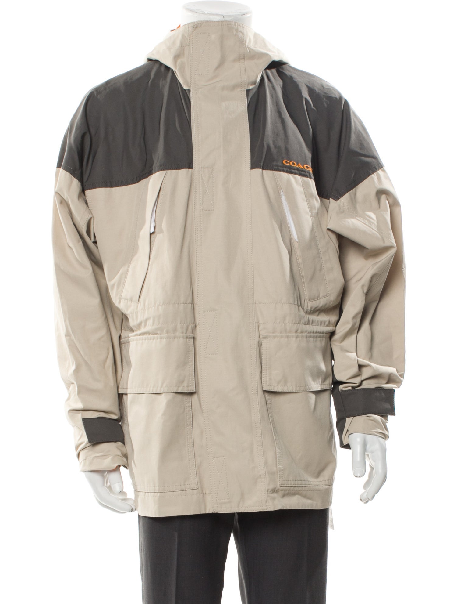 Coach Colorblock Pattern Windbreaker w/ Tags