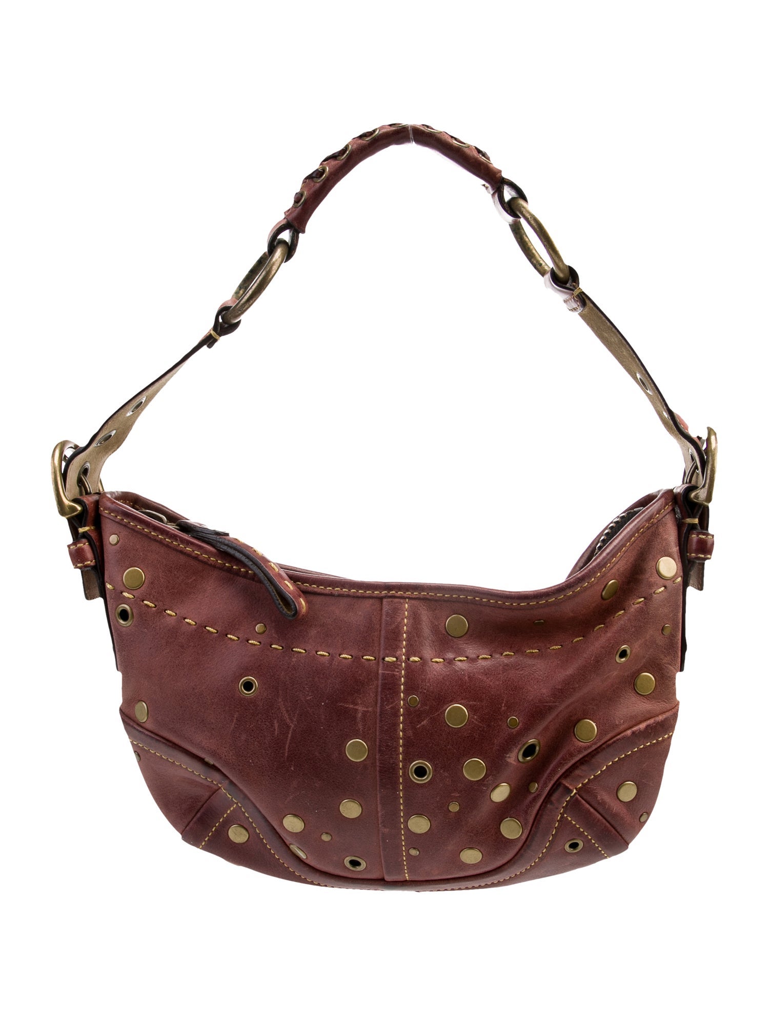 Coach Leather Top Handle Bag