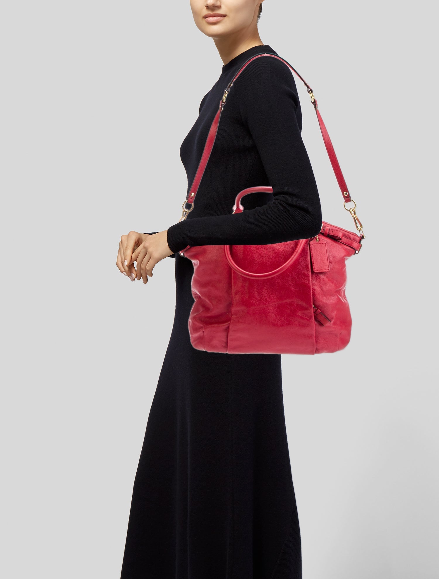 Coach Leather Shoulder Bag