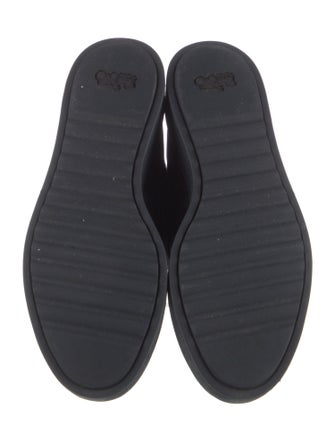 Coach Leather Printed Lace-Up Boots