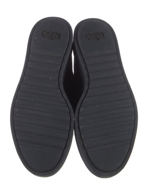 Coach Leather Printed Lace-Up Boots