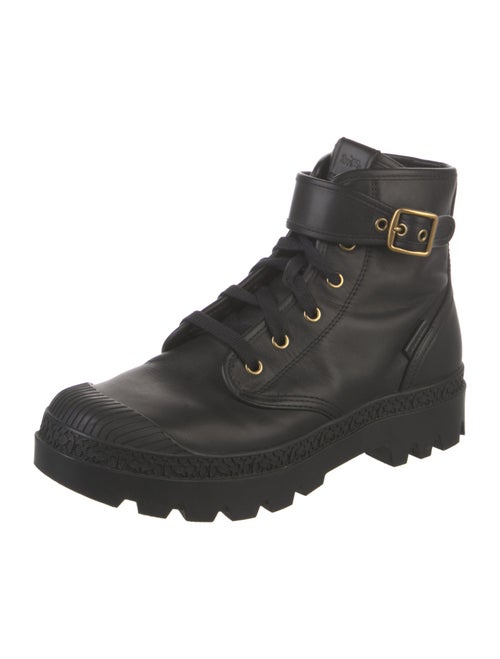 Coach Leather Combat Boots