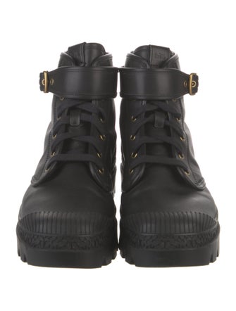 Coach Leather Combat Boots