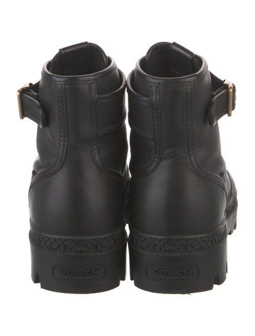Coach Leather Combat Boots