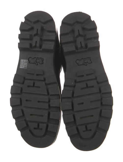 Coach Leather Combat Boots