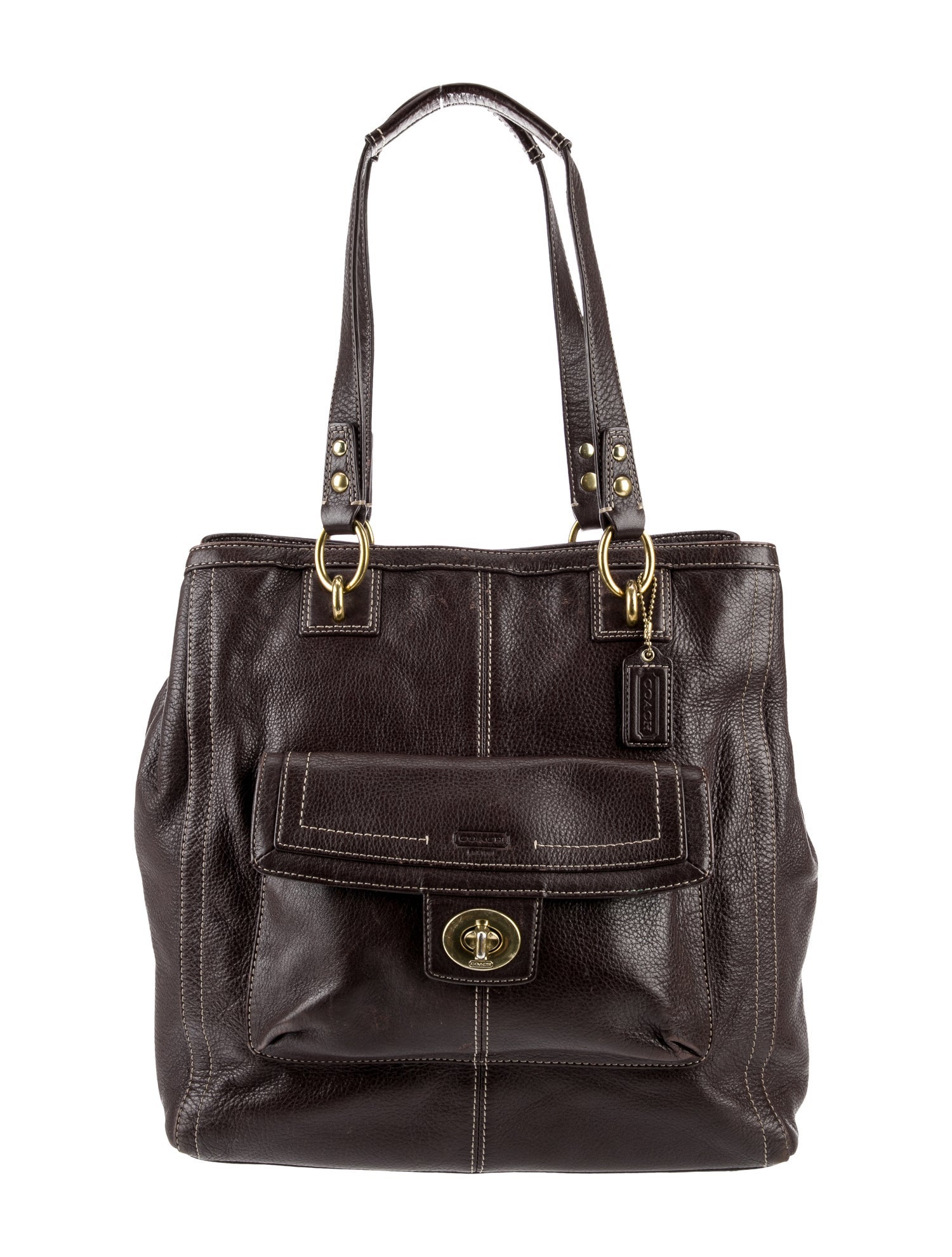 Coach Leather Bucket Bag