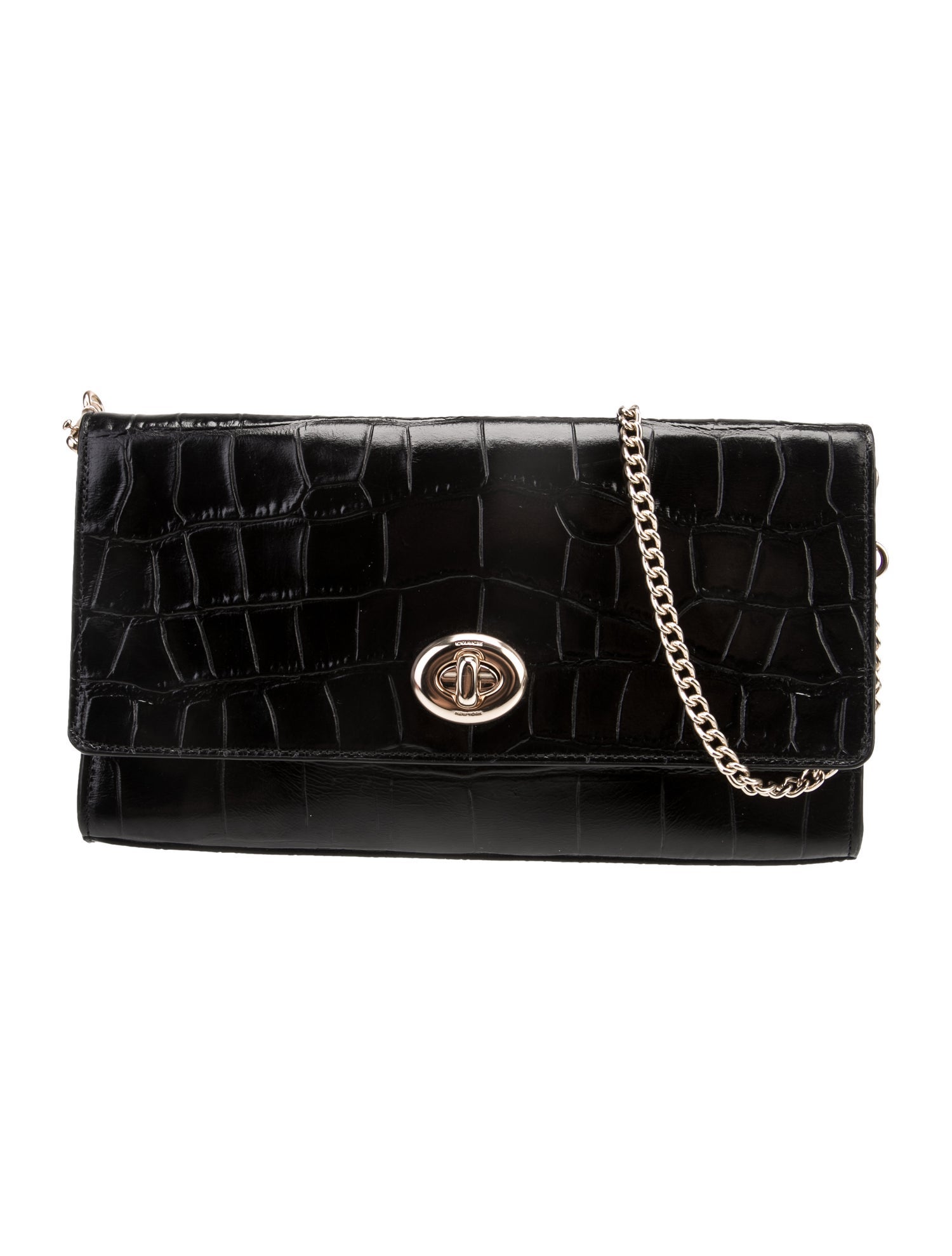 Coach Embossed Leather Crossbody Bag