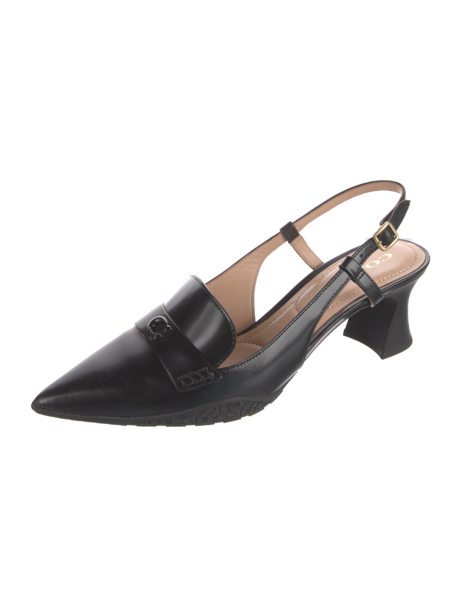 Coach Leather Slingback Pumps