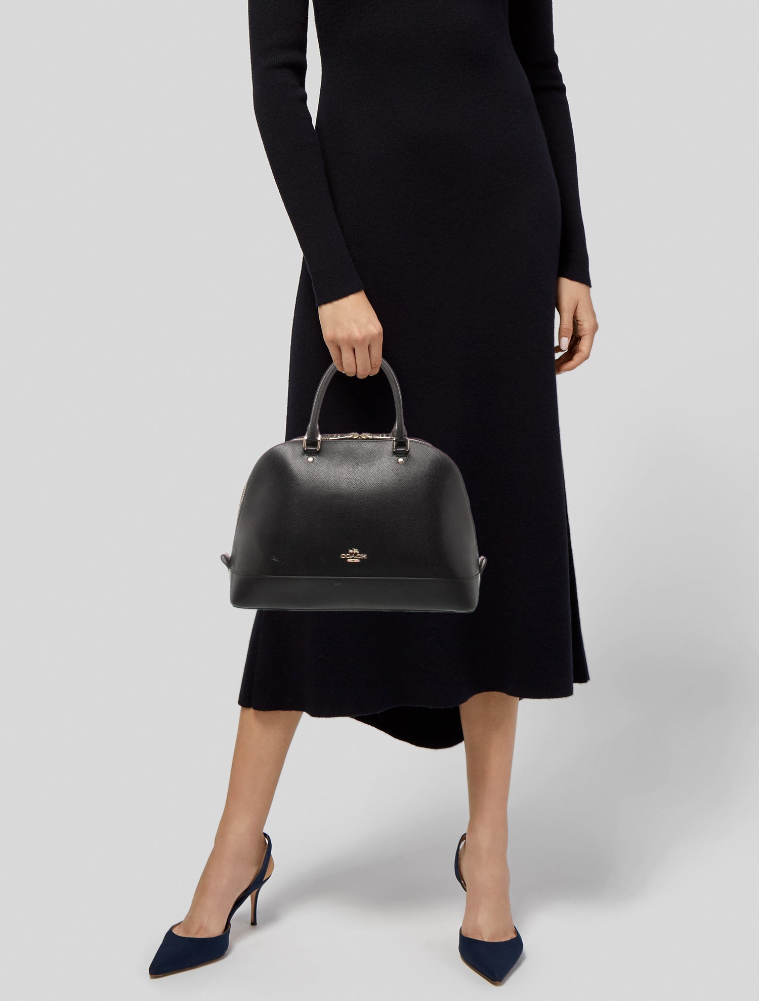 Coach Leather Top Handle Bag