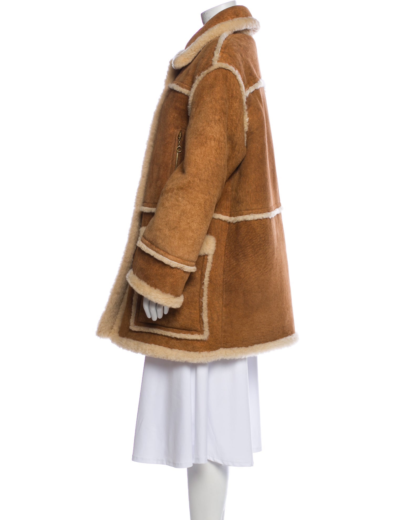 Coach Shearling Faux Fur Vest w/ Tags