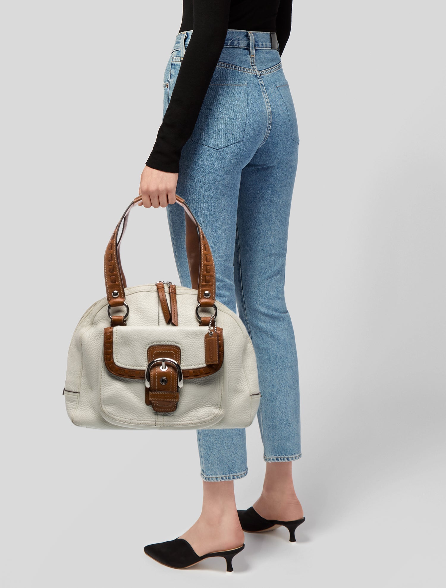 Coach Leather Top Handle Bag