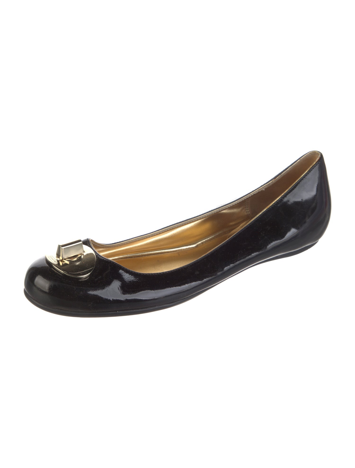 Coach Patent Leather Ballet Flats