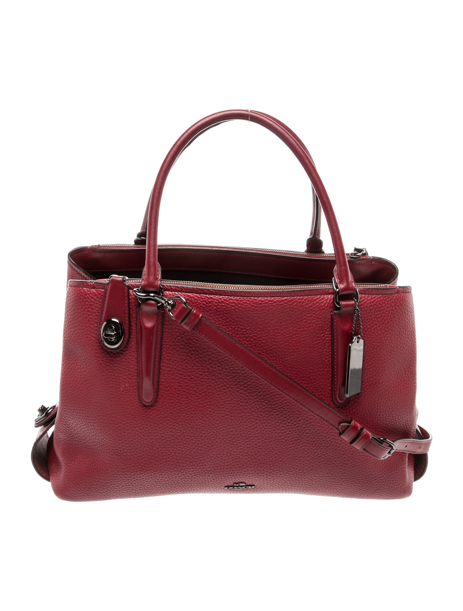 Coach Leather Top Handle Bag
