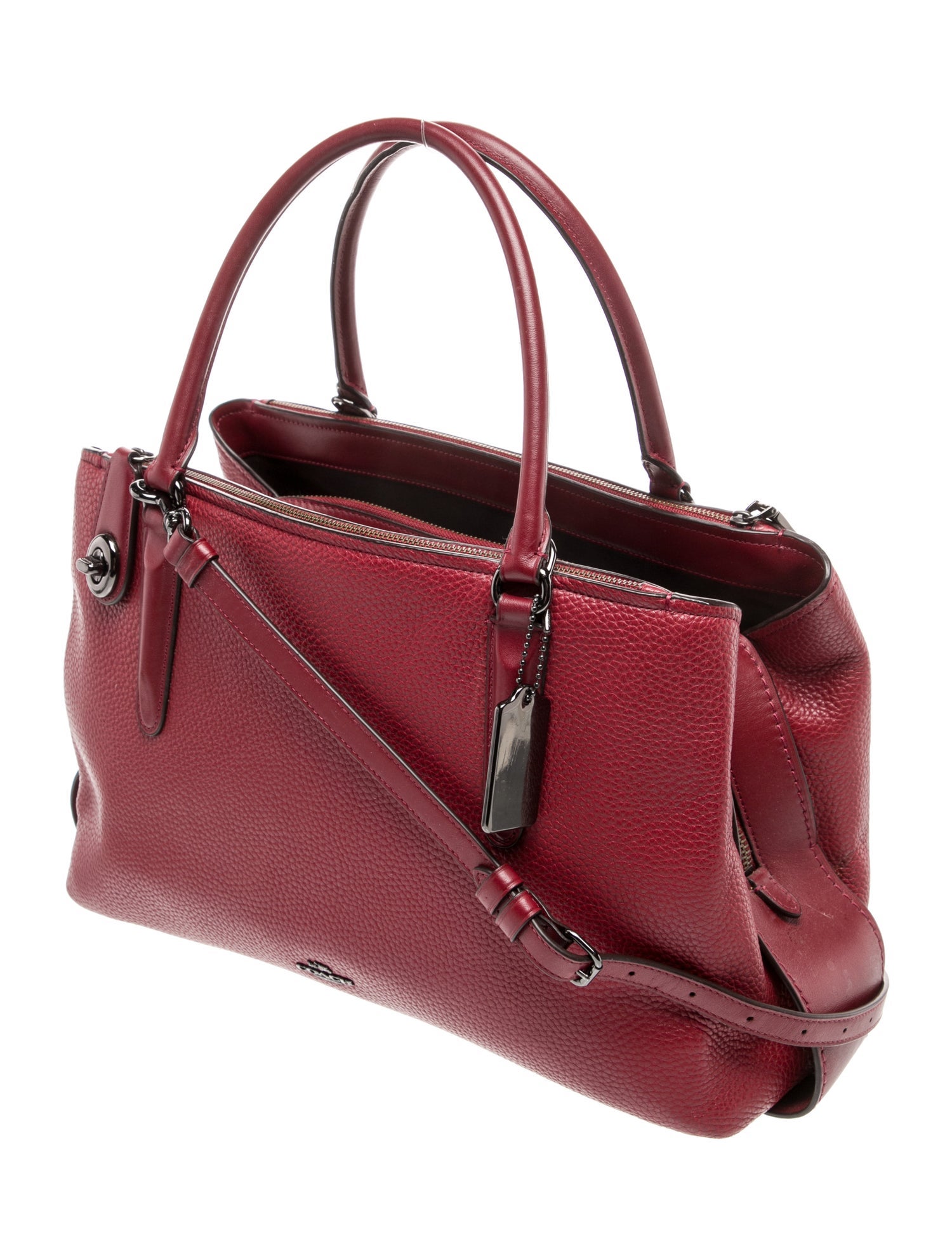 Coach Leather Top Handle Bag