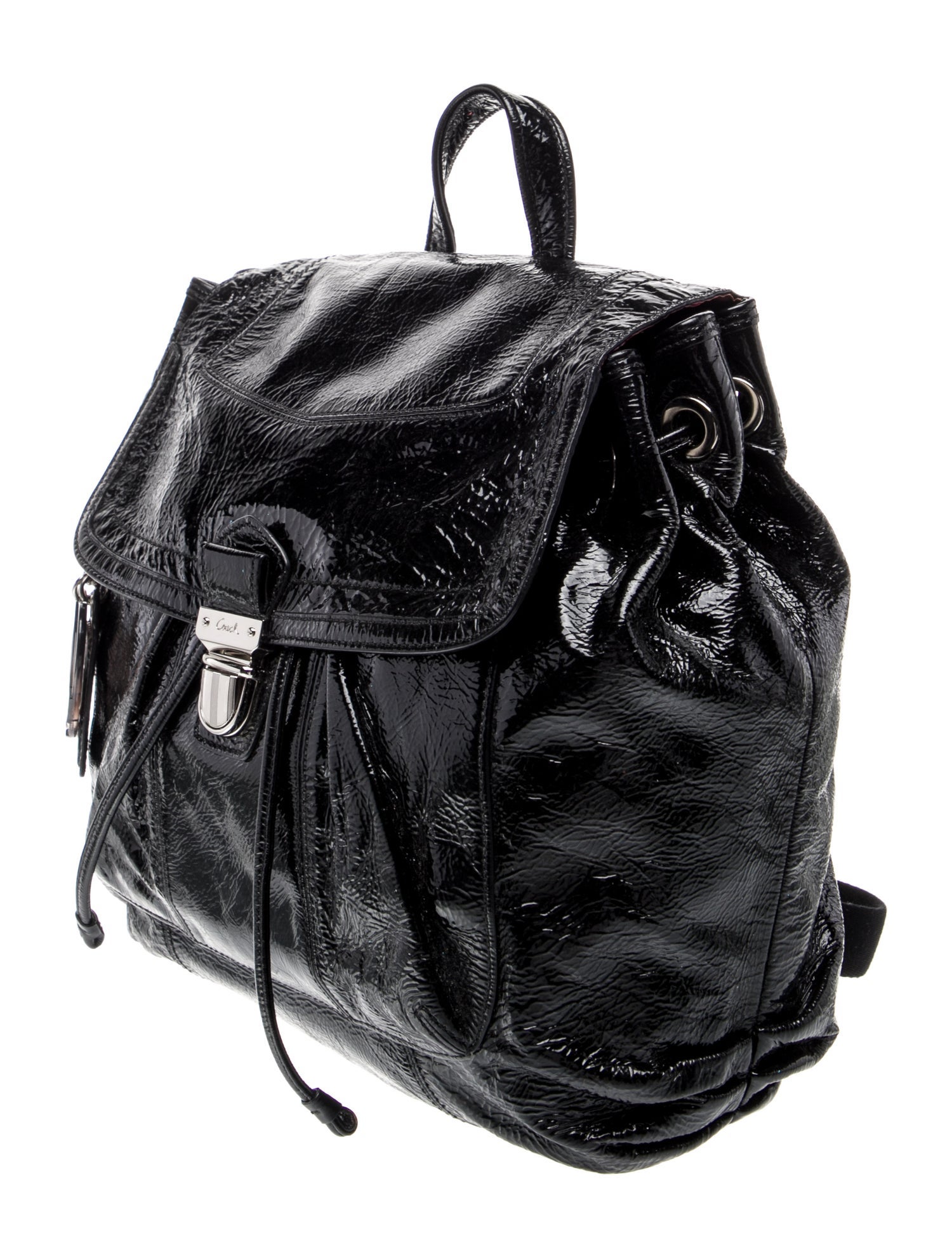 Coach Patent Leather Backpack
