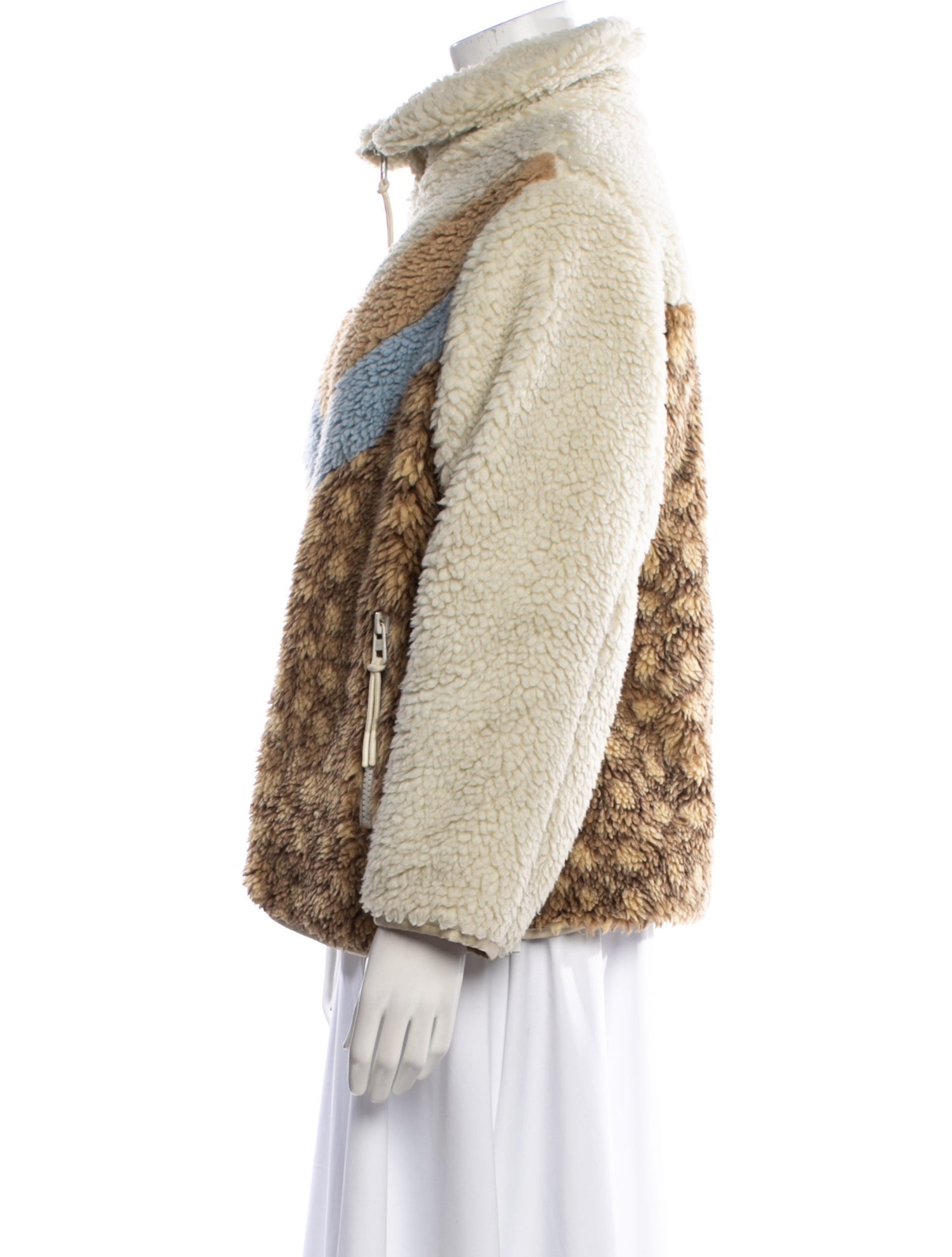 Coach Printed Faux Fur Jacket