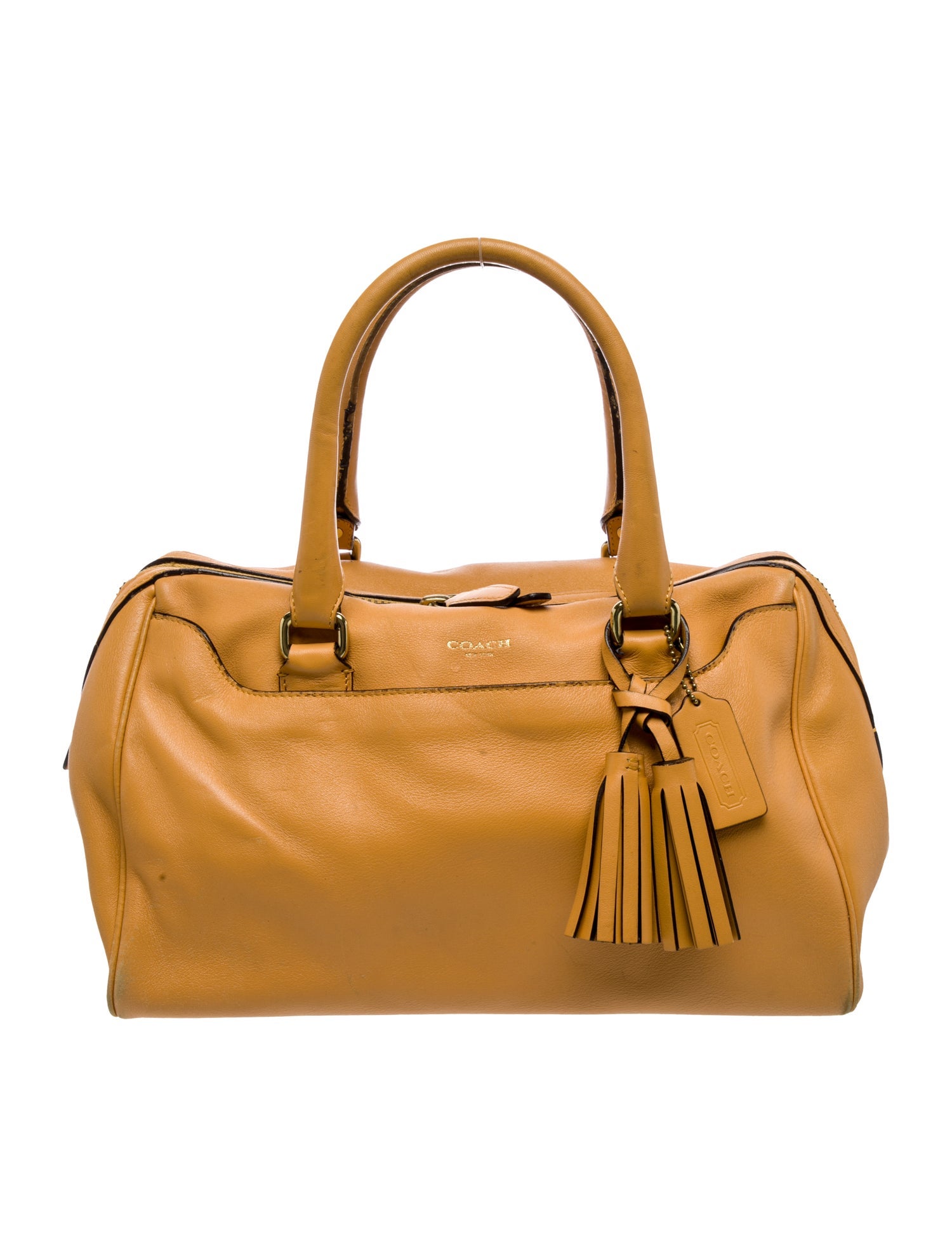 Coach Leather Top Handle Bag