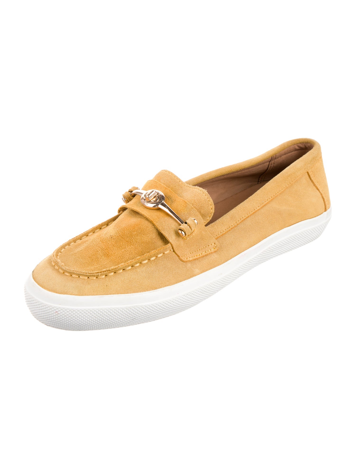 Coach Suede Studded Accents Loafers