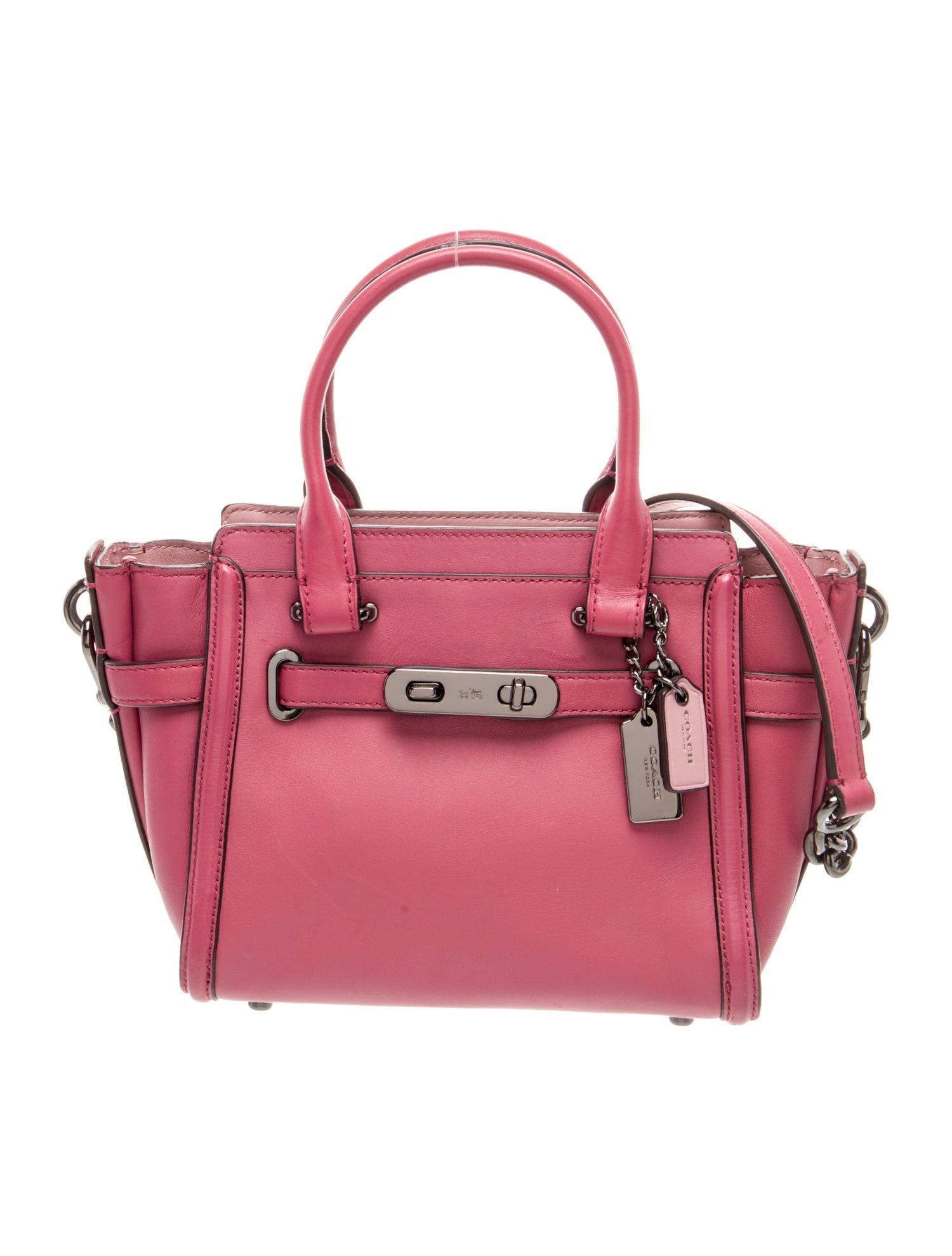 Coach Saffiano Leather Top Handle Bag