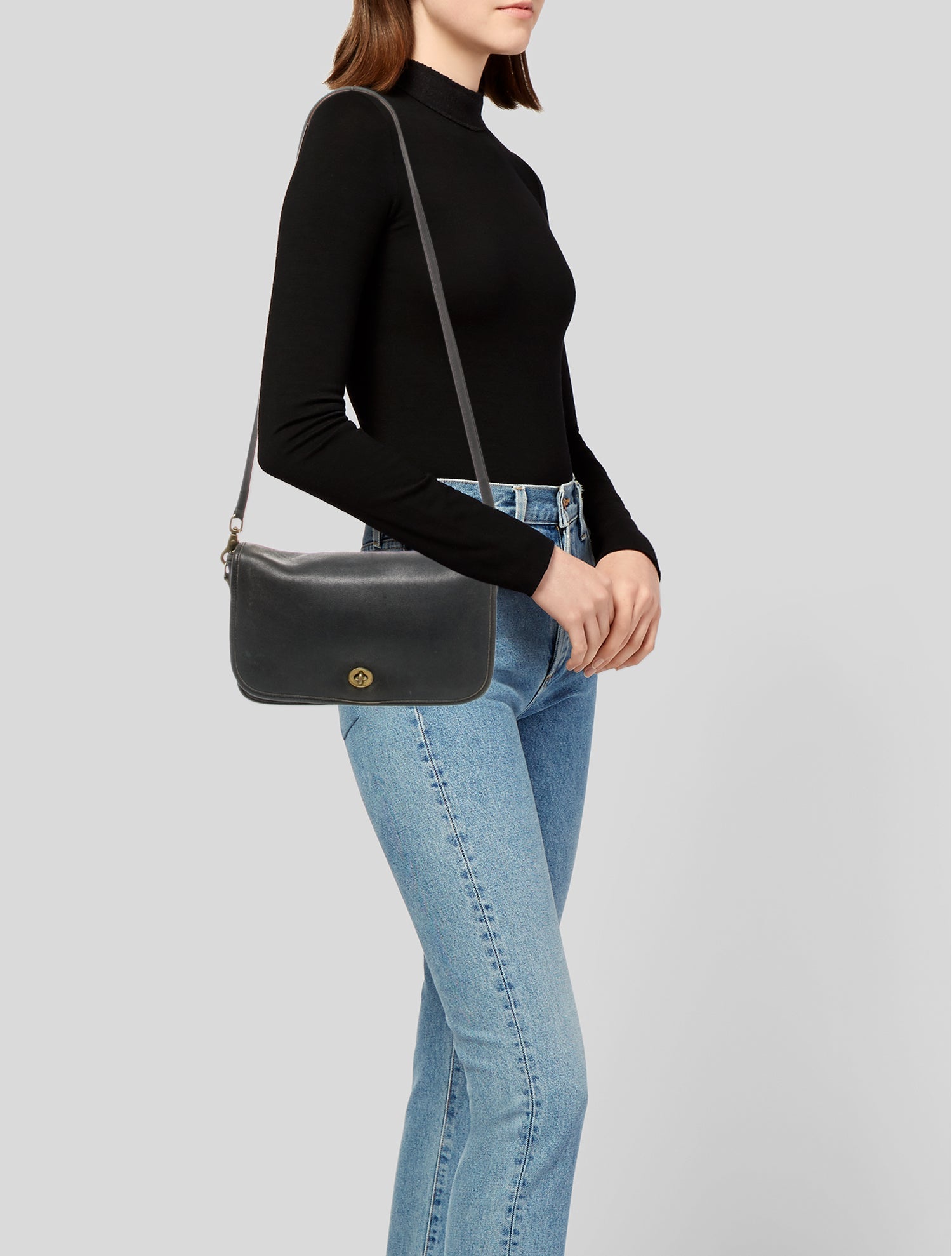 Coach Leather Shoulder Bag