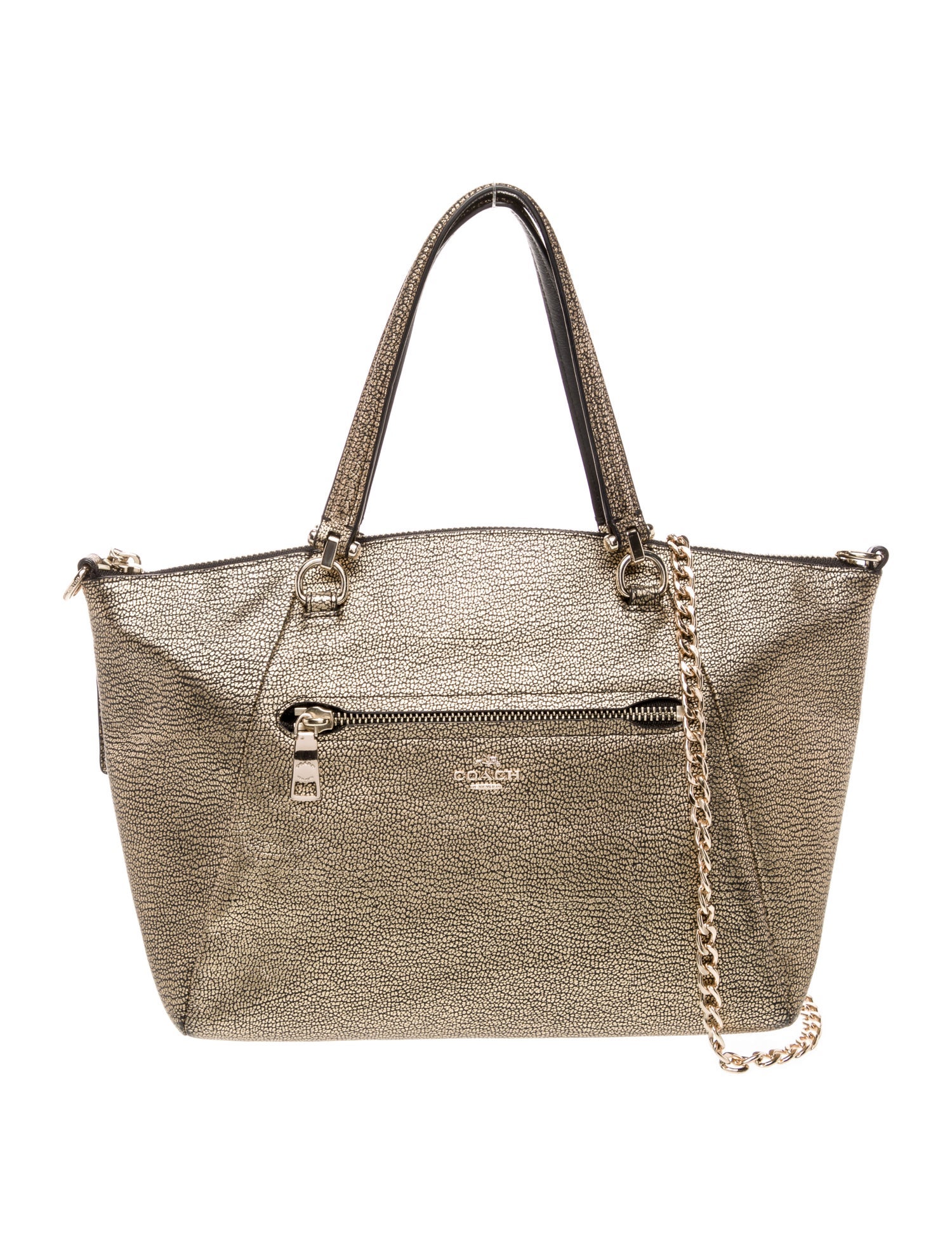 Coach Leather Top Handle Bag