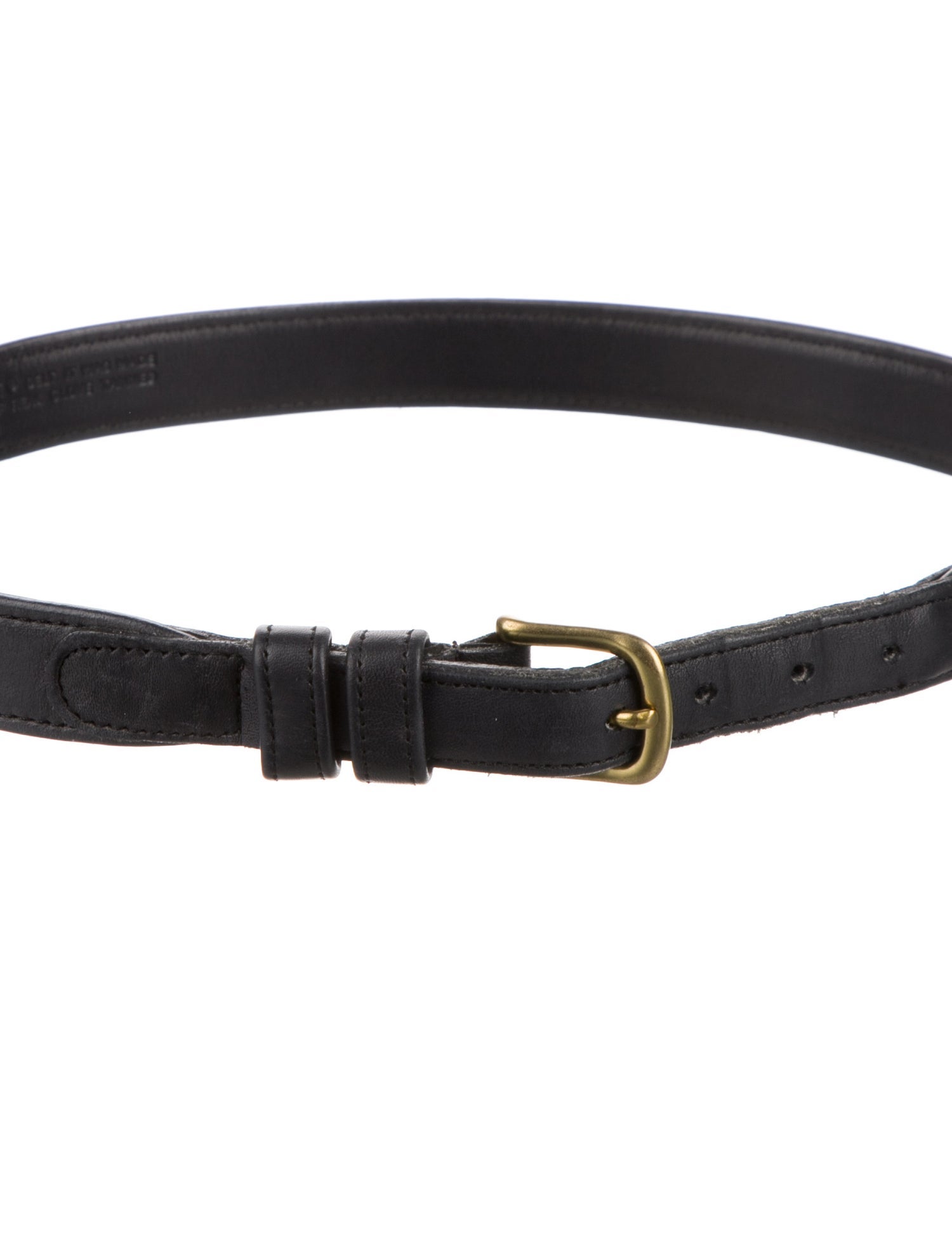Coach Skinny Leather Belt