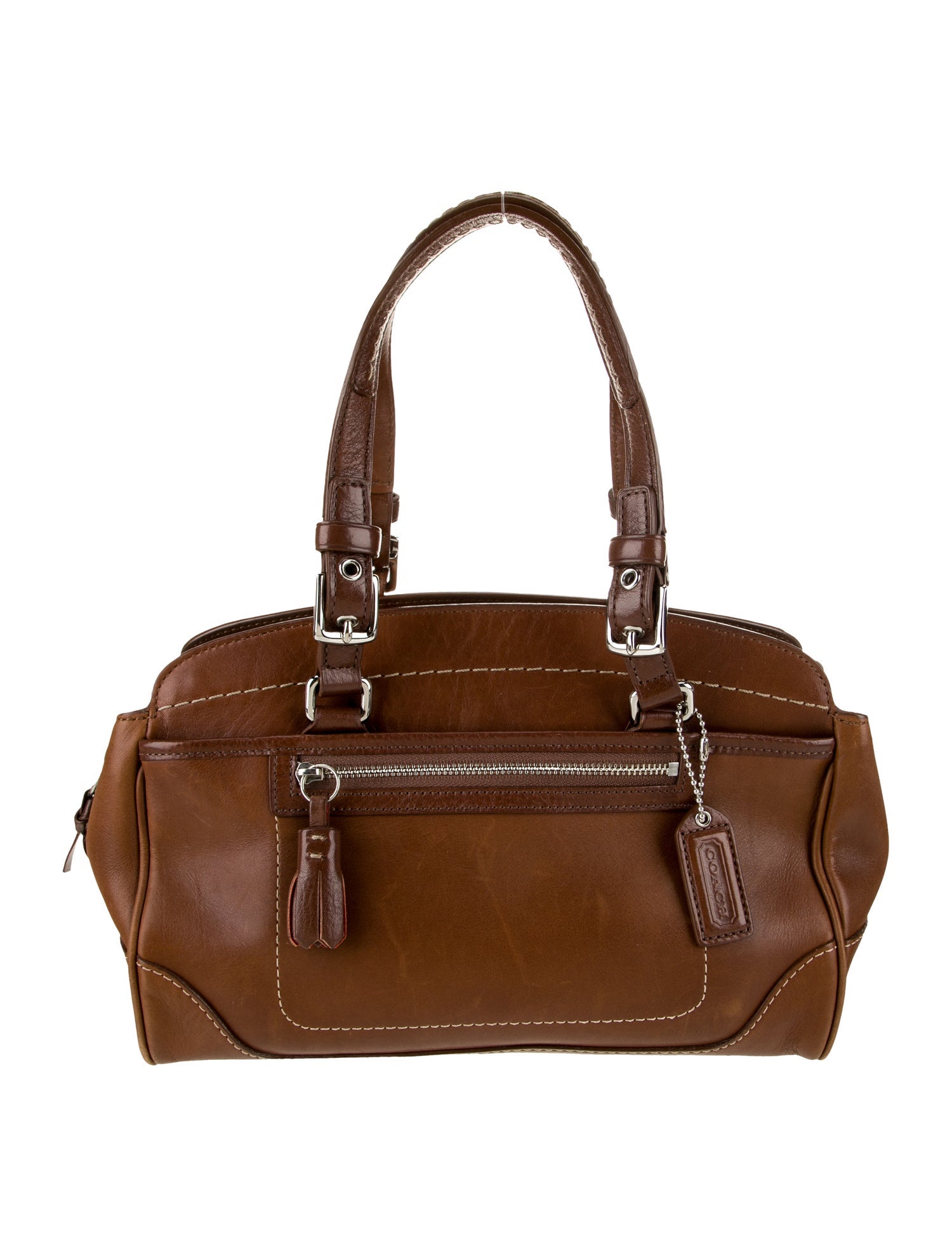 Coach Leather Top Handle Bag