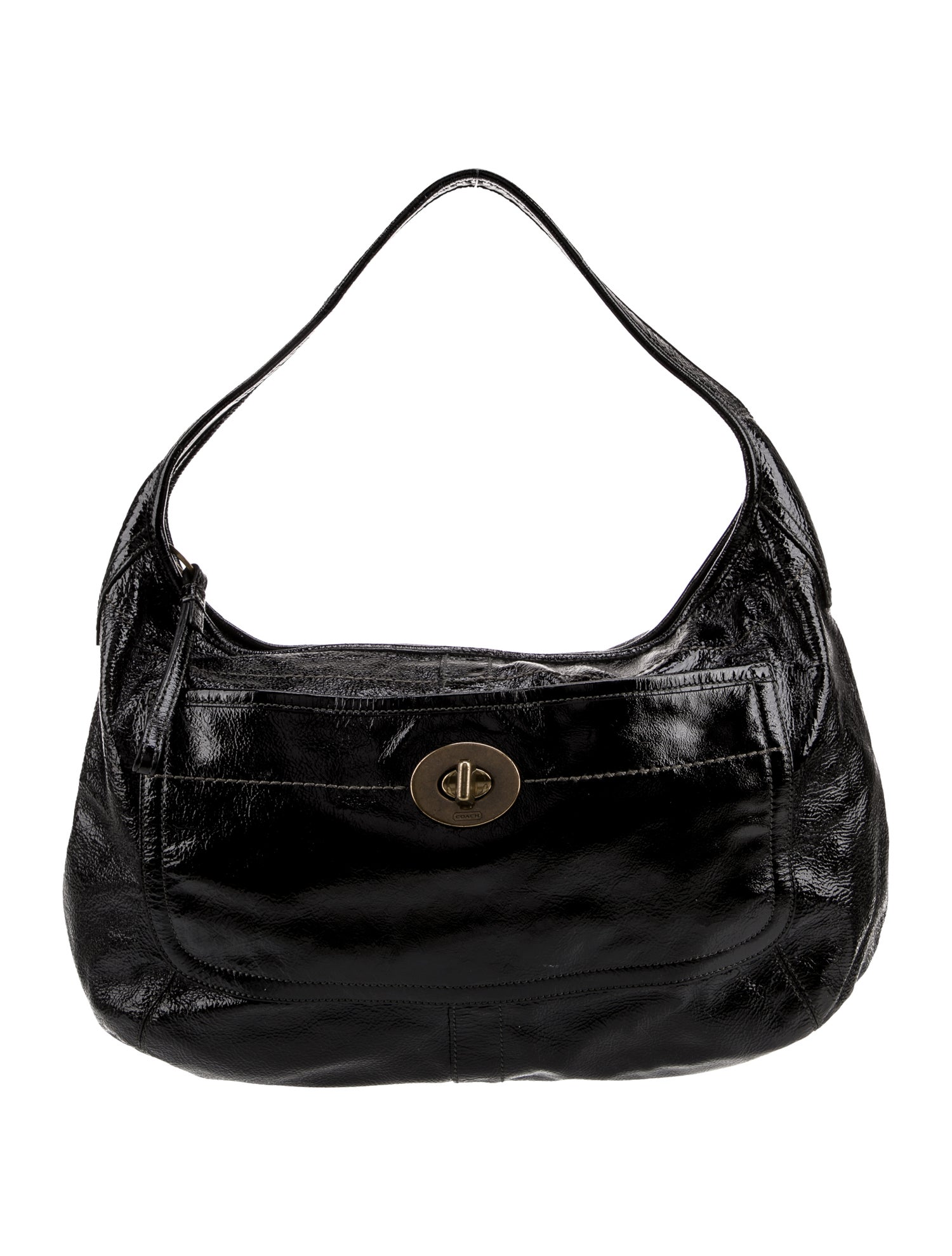 Coach Patent Leather Shoulder Bag