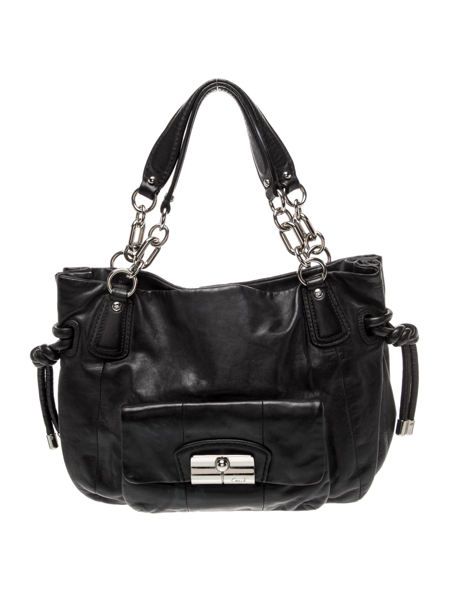 Coach Leather Top Handle Bag