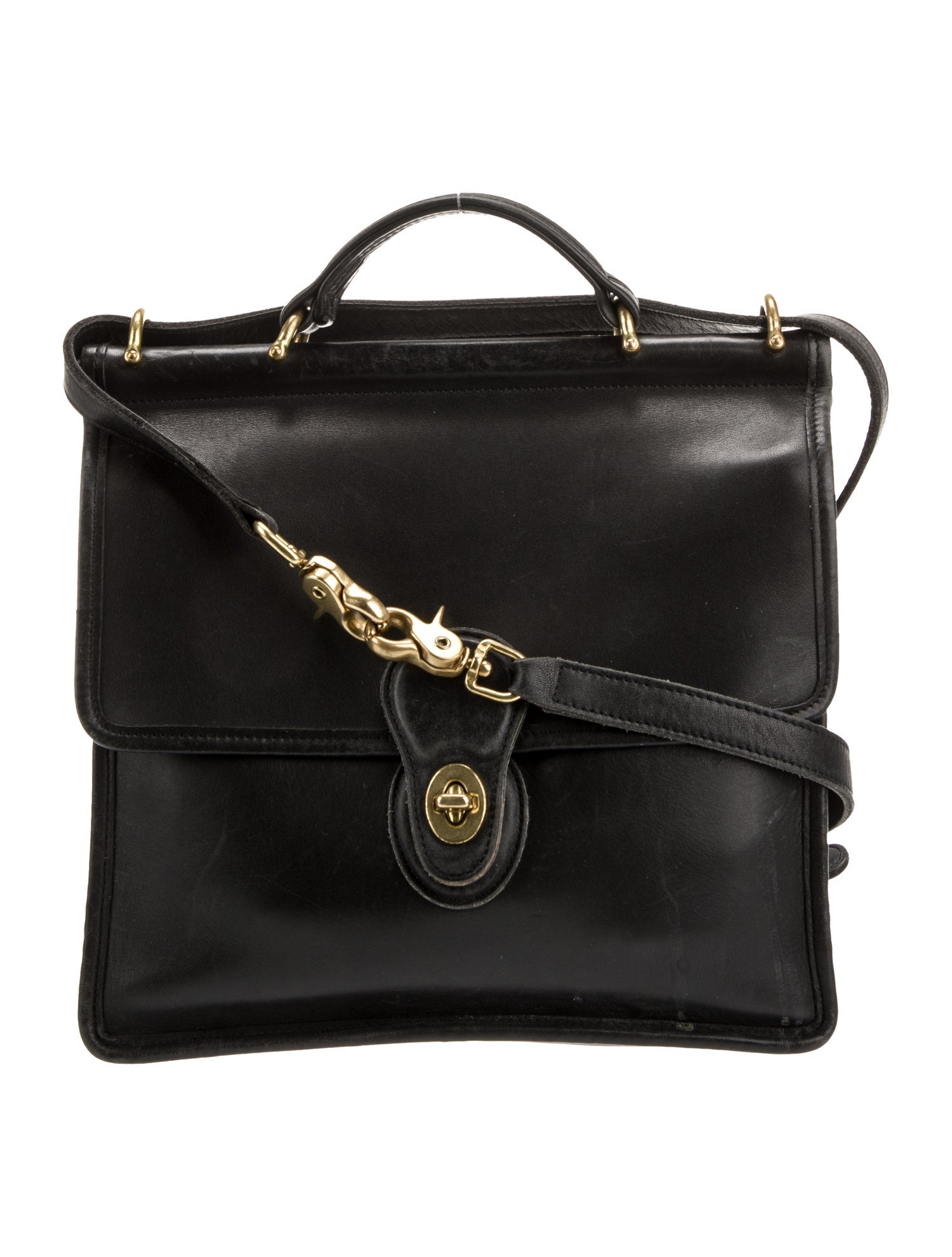 Coach Leather Top Handle Bag