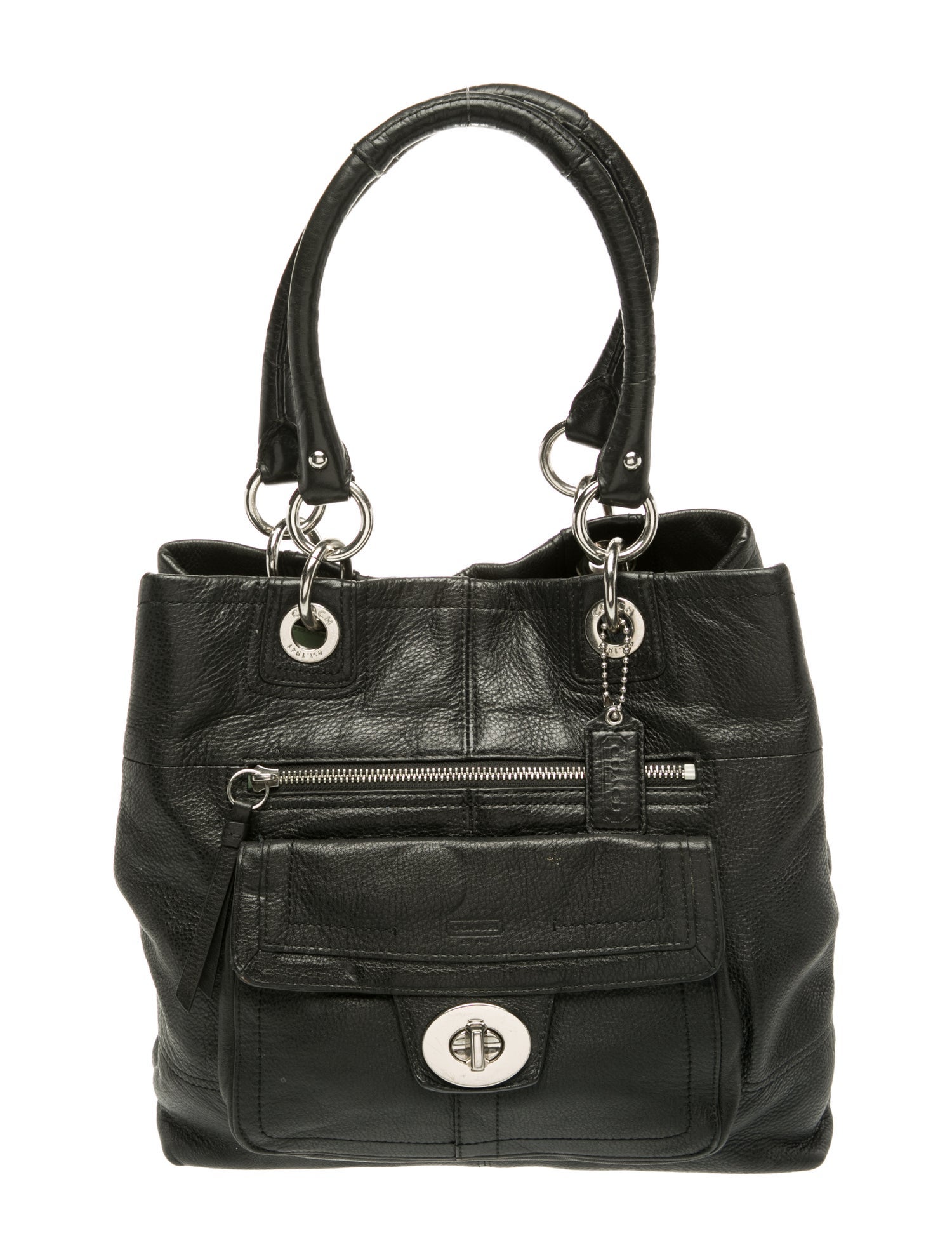 Coach Leather Top Handle Bag