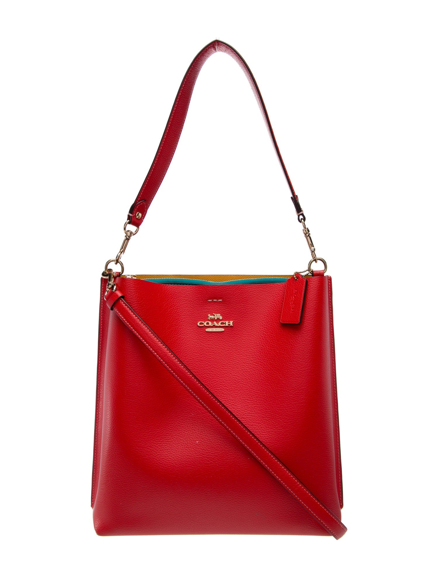 Coach Leather Top Handle Bag