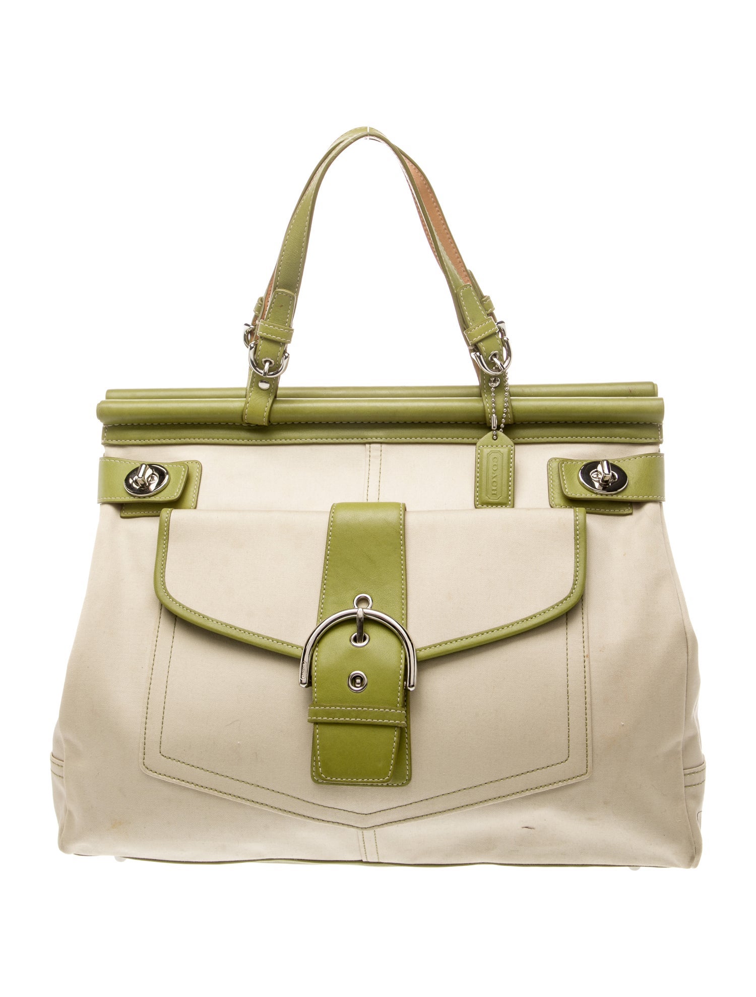 Coach Canvas Top Handle Bag
