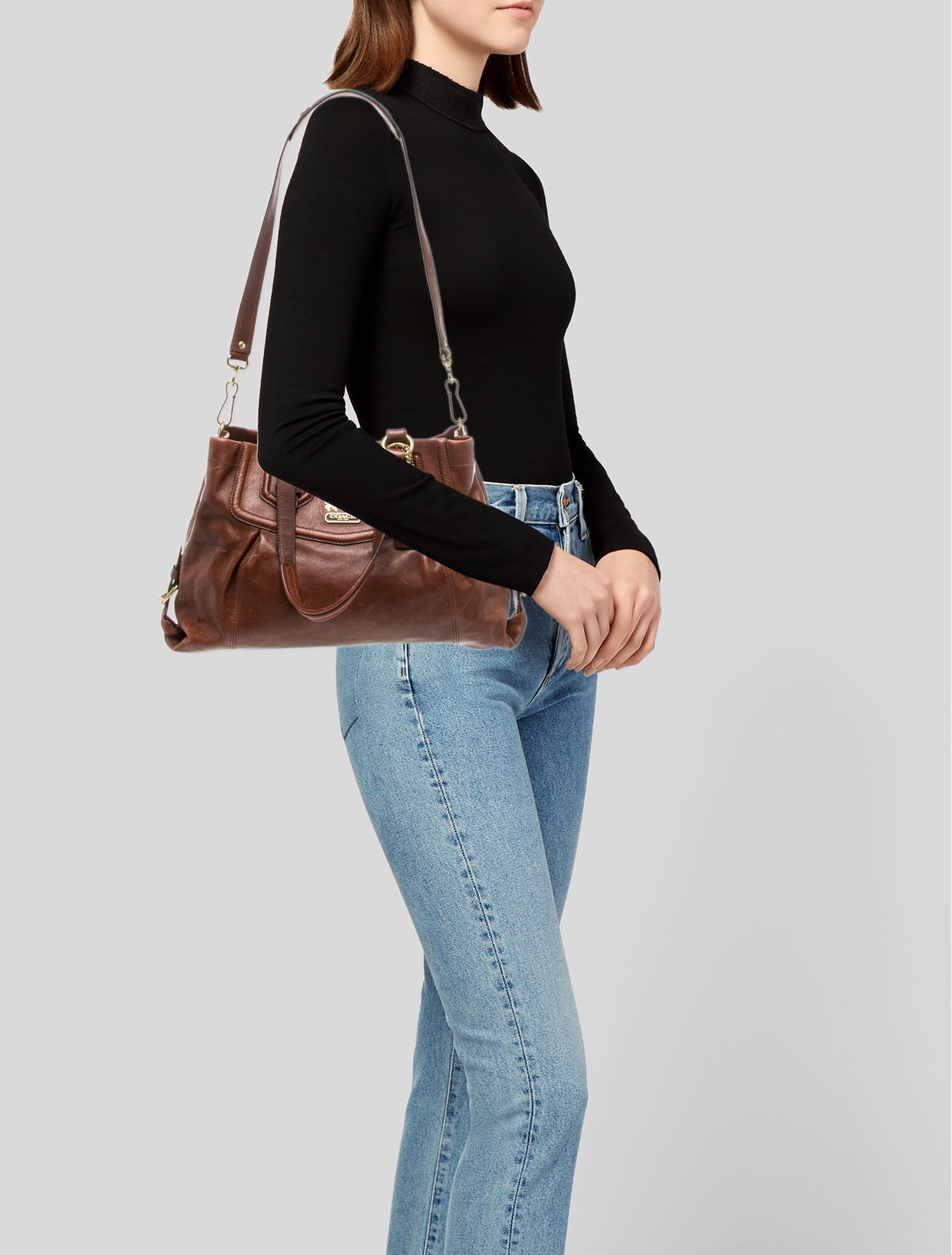 Coach Leather Shoulder Bag