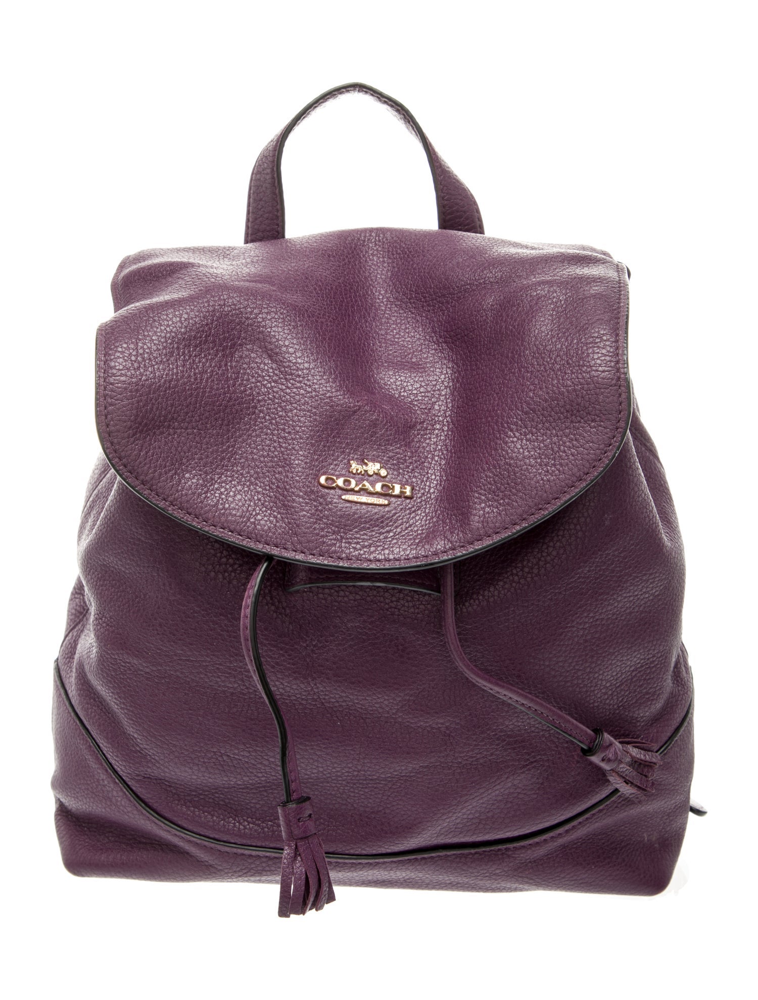 Coach Leather Backpack