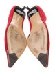 Coach Suede Colorblock Pattern Pumps