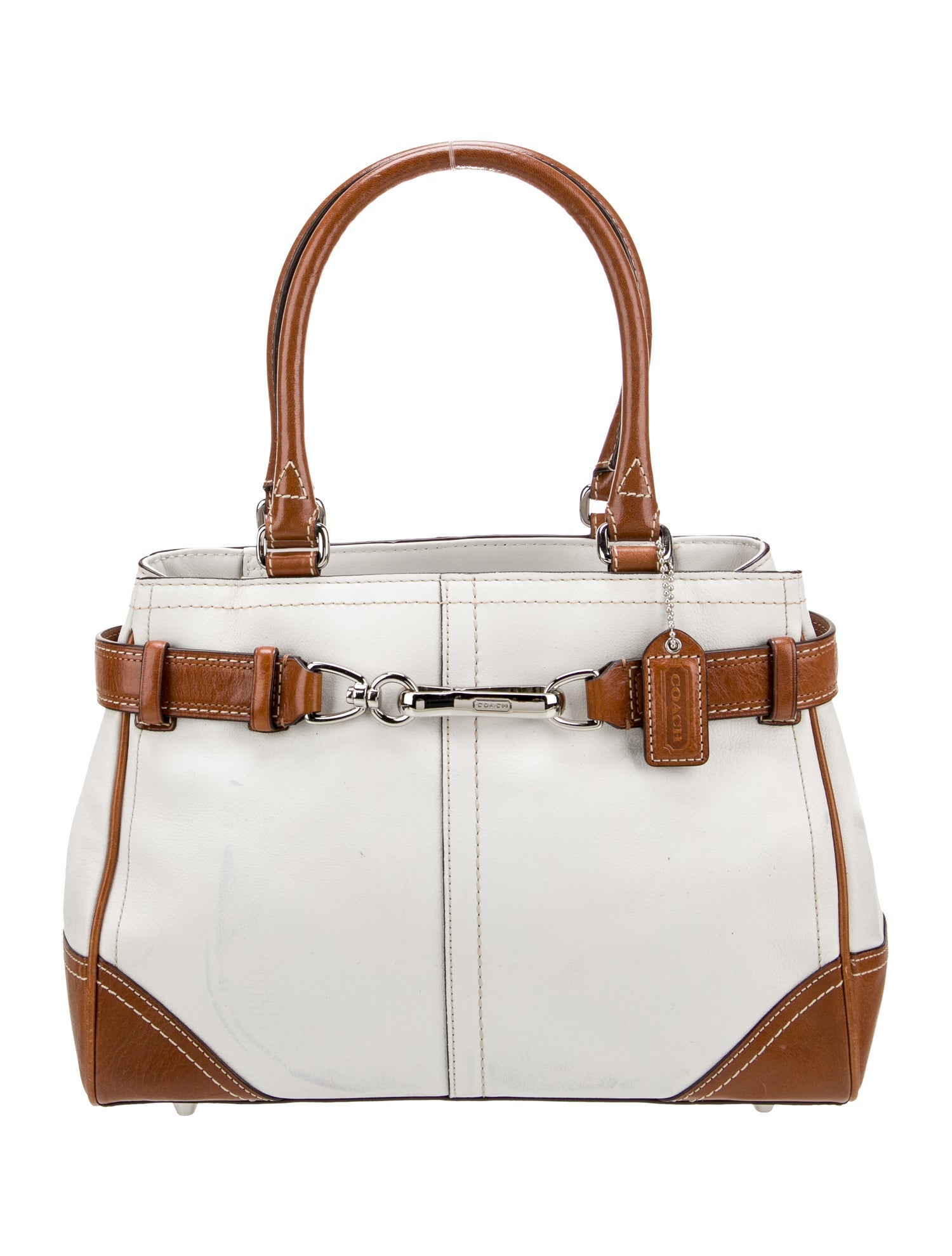Coach Leather Top Handle Bag