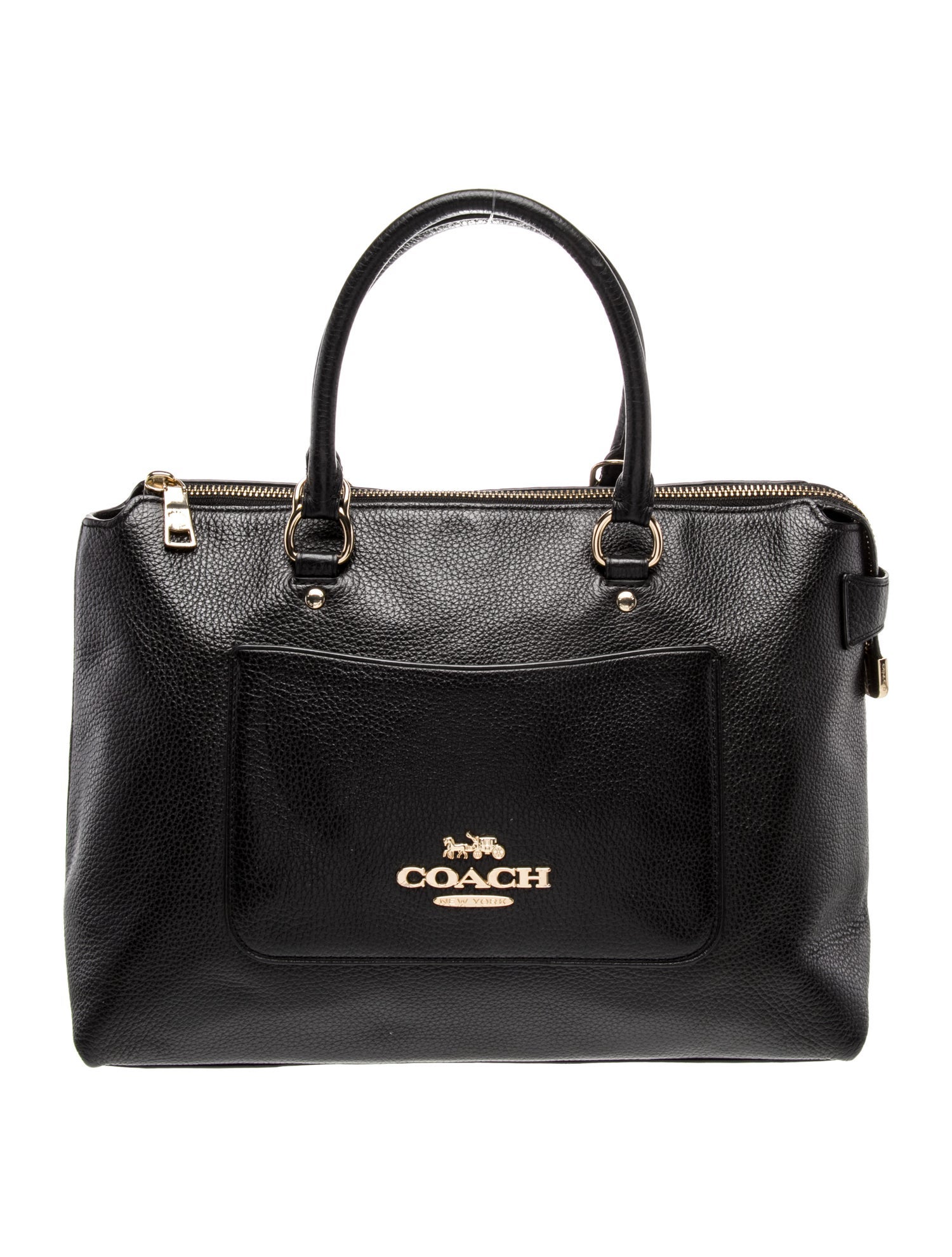 Coach Leather Top Handle Bag